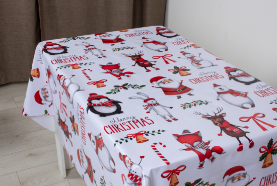 Клеенка Глянец 140см Веселые друзья НГ, ST6059-1