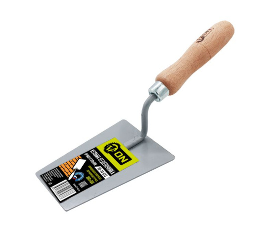 Кельма отделочника  (прямоугольник), порошковая покраска, деревянная ручка, 280 х 100 мм 02-14-013