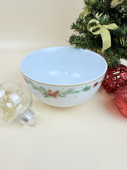Салатник 14см 500мл круглый Новогоднее чудо 14355