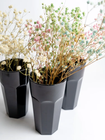 Стакан 350мл большой черный