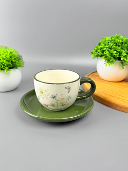 Чайная пара 220мл "Полевые цветы" 527-308