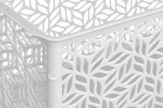 Корзинка универсальная "Линден" 4,3л, 290х190х95мм (белый) 221313329/01