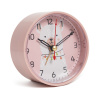 В7-033 Будильник кварц, корпус розовый "Альпака"