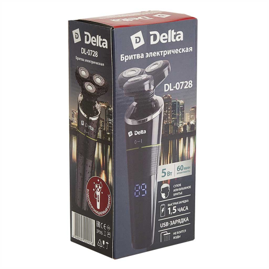 Бритва электрическая DELTA DL-0728