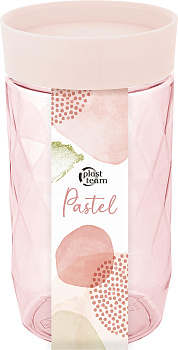 Банка для сыпучих продуктов Plast Team Pastel 1л персиковая карамель PT170210040