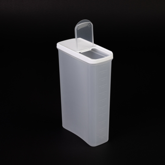 Емкость для сыпучих продуктов "Лайн" 3л (белый) М9007 Емкость для сыпучих продуктов "Лайн" 3л (белый) М9007