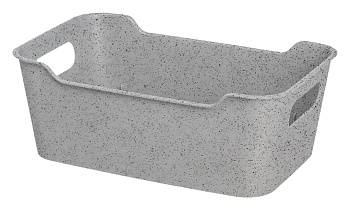 Корзинка универсальная "Mango" 4,1л. 290х180х105мм (гранит серый)223300335/06  Корзинка универсальная "Mango" 4,1л. 290х180х105мм (гранит серый)223300335/06