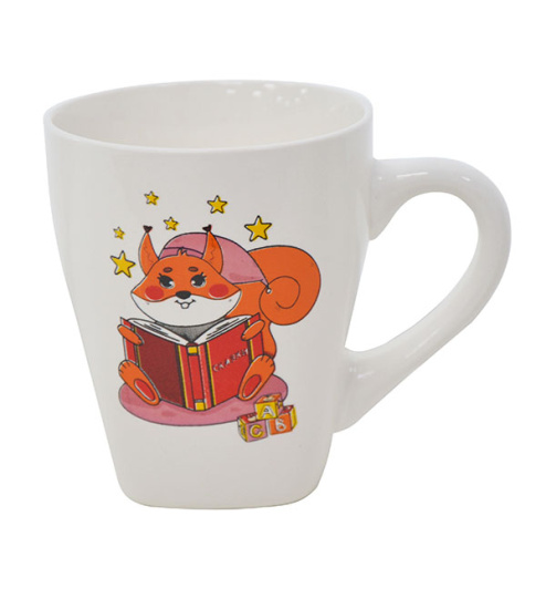 Кружка Lavenir "Белочка" 230 мл, 9oz к9s-1458 (эконом) фарфор 110649