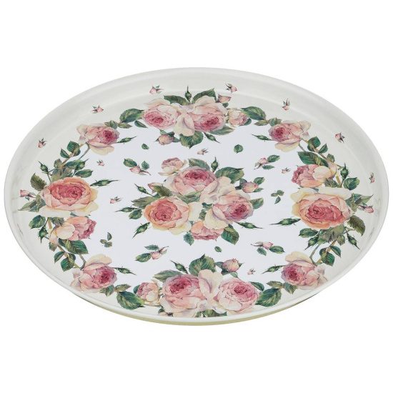 ПОДНОС СЕРВИРОВОЧНЫЙ AGNESS "ПИОНЫ" 33*2,1 СМ (898-010)