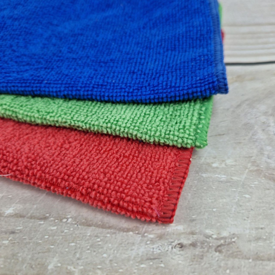 Набор салфеток из микрофибры LuiDon 3шт., 30*30см OLS-862-4 (10011)