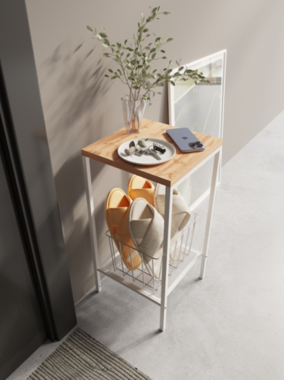 Подставка для цветов Парма 12л Белый ПДЦП12Л Б