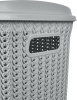 Корзина для белья Plast Team Melange 65л 463х406х507 мм серый шторм PT408011025 