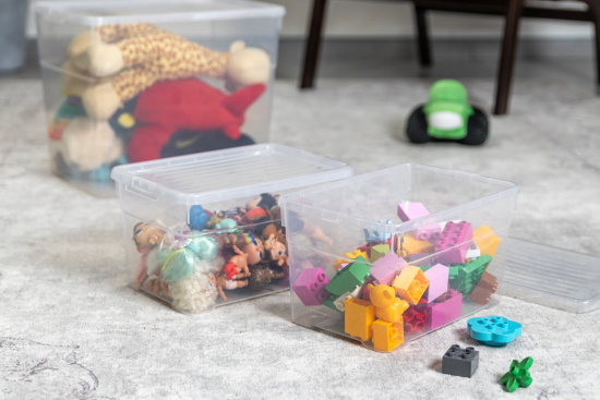 Ящик с крышкой универсальный 380x276x154мм "Лайф" 12л С527