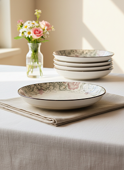 Тарелка 20см "Розали" OLS-160-21