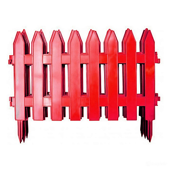 Заборчик декор. Красный