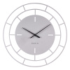 Часы настенные из металла, 50см, открытая стрелка, серебро "Венеция" "Рубин" 5025-002,,