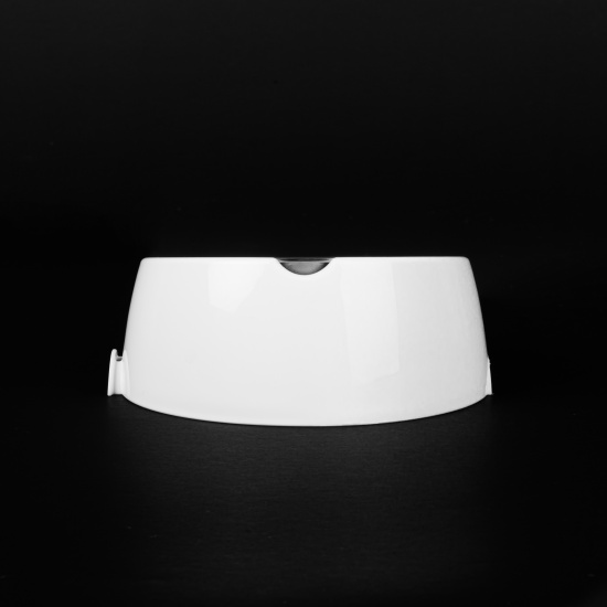 Лего-миска для животных 0,3л (с металлической чашей) ALTA (белый) М9155