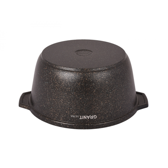 Кастрюля-жаровня 5л диаметром 28см со стекл. крышкой, АП линия "Granit ultra" (original) жго52а