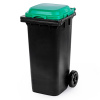 Бак для мусора  120л на колесах зеленый М4603 