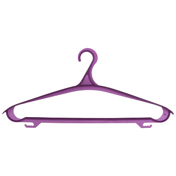 Вешалка для одежды размер 48-50 фиолетовая (прозрачная) 311385