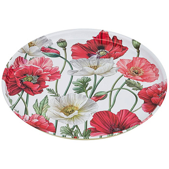 ПОДНОС СЕРВИРОВОЧНЫЙ AGNESS "МАКИ" 33*2,1 СМ (898-011)