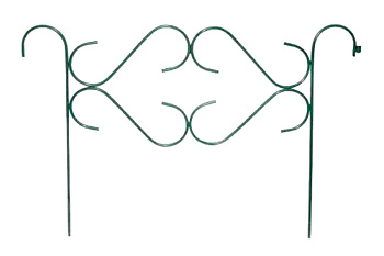 Забор садово-парковый "Узорный" (выс. 0,7м, дл. 5м, дл.дел. 1м) ст. тр. 10мм