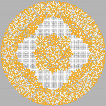 Салфетка Grace Лейс 30*30 LO-1008А ЗОЛОТО круг,,