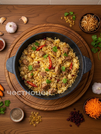 Казан для плова с а/п с стеклянной крышкой, 4 л Серия "Мегалит 14" ТМ "ГАРДАРИКА"2004-14-10   