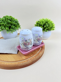 Набор для специй (2 пр.) Lavenir "Beautiful garden" 5/11*6 см HC400-K48 доломит 84278