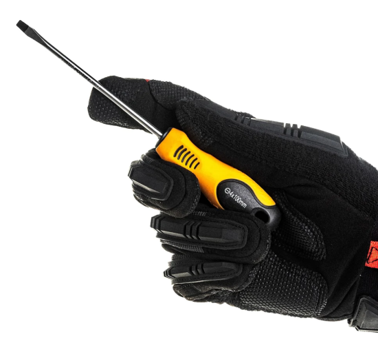 Отвертка Park Standart SL4х10см, двухкомпонентная рукоятка, шлицевая 008407