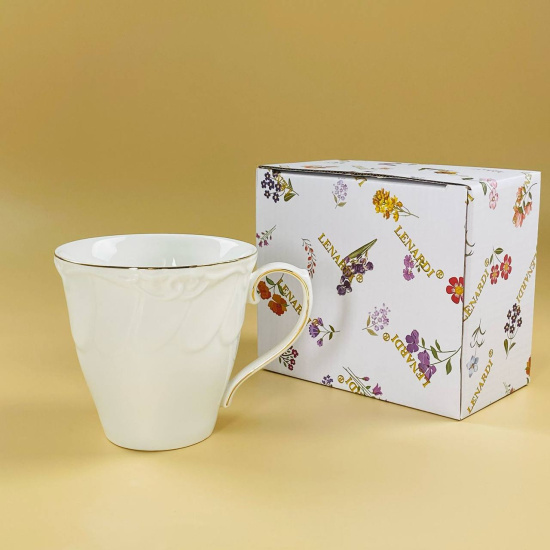 Кружка 350мл КРОКУС ЗОЛОТО в под.уп. 109-233