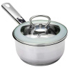 Ковш с крышкой нержавеющая  сталь 3-х сл. капс. дно 0,8 л. (12 см) НМ 5312-1 Ковш с крышкой нержавеющая  сталь 3-х сл. капс. дно 0,8 л. (12 см) НМ 5312-1