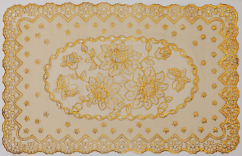 Салфетка Grace Лейс 30*46,золото, прямоугольные 