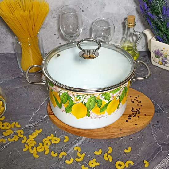 Кастрюля 5,5л цил. Limon 1SD225S белосн. Кастрюля 5,5л цил. Limon 1SD225S белосн.
