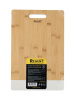 Доска разд.прямоуг. вставка белый мрамор 39.5х26х1,2см Linea Bamboo 93-BM-9-01