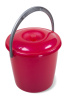 Ведро "Соло" 5л с крышкой перламутровое красное С631ККРА