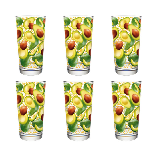 Набор стаканов 230мл. 6шт. арт.146-Д "Авокадус"