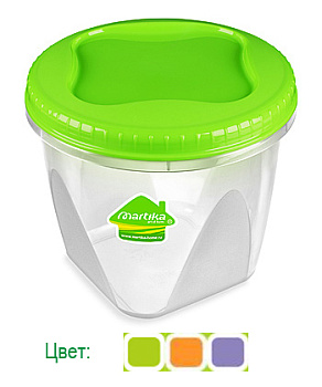 Банка с завинчивающейся крышкой "Тондо" 1,5л С288-01-КОЛ