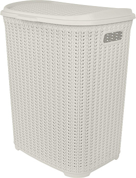 Корзина для белья Plast Team Melange 65л 463х406х507 мм молочный туман PT408011048