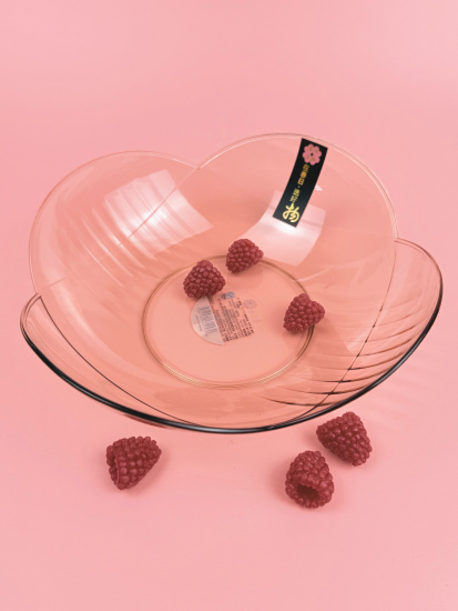 Миска "Цветок" (пластик) цвет микс OLS-033А-38