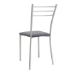 Стул "Хлоя" велюр серый (Ним 40) н.хром Стул "Хлоя" велюр серый (Ним 40) н.хром