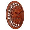3511-001 Часы настенные интерьерные  из дерева, d-35, открытая стрелка, "Мусульманские" Рубин,,