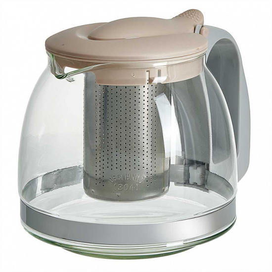 Заварочный чайник с фильтром бежевый 1250мл АК-5525/5