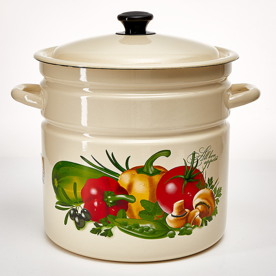 Кастрюля 12,0л цил. борт. 41804-242/6