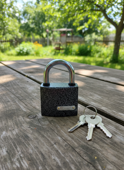 Замок навесной 63 мм с порошковым покрытием OLS-381-7