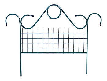 Забор садово-парковый "Классический" (выс. 0,8м, дл. 4,5м, дл.дел. 0,9м) ст. тр. 10мм