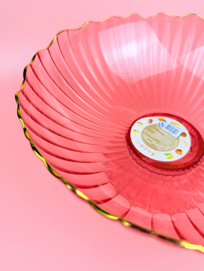 Фруктовница на ножке разборная (пластик) цвет микс OLS-033А-42