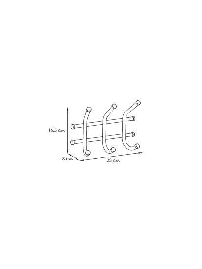 Вешалка "Норма 3" Черный