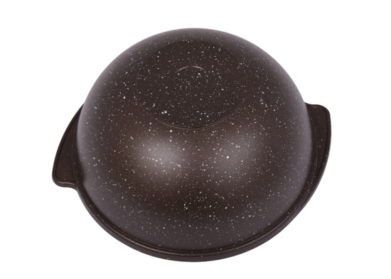 Казан для плова 4,5л со стекл.кр. АП (кофейный мрамор) кмк47а