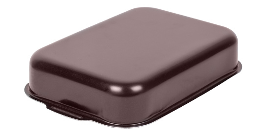 60633514 Противень 270*350мм, б/кр внутр. полихромное покрытие "Кружево"